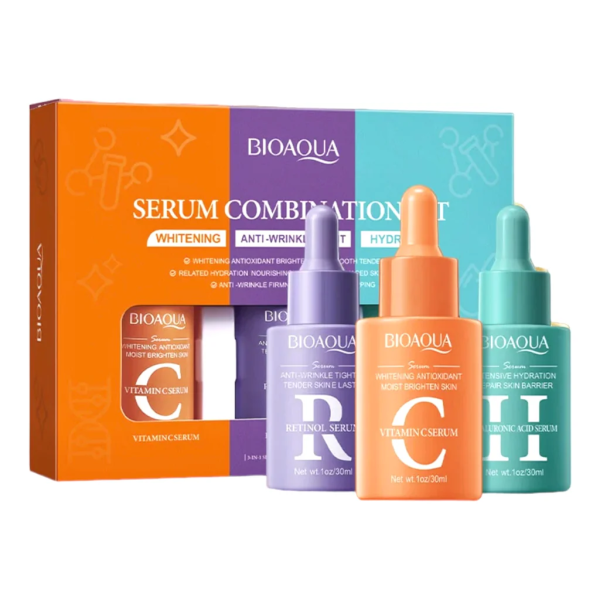 Bioaoua Serum Combination Set - ( Whitening-Anti-Wrinkle-Hydrate ) Fashion