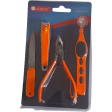 AiMiMi Stainless Steel Nail Clipper Set - Orange Sale