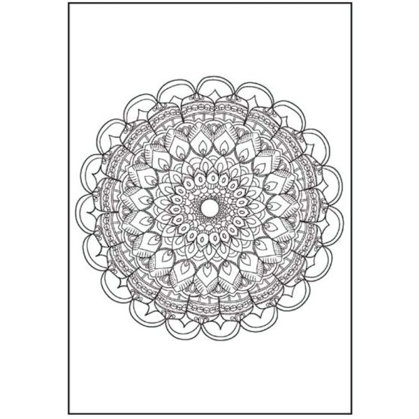 A4 Tranquil Advanced Colouring Book - Intricate Designs Relaxing Art Therapy High Quality Paper Tranquil Discount