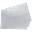 A3 Stud Wallets Clear - Single Document Wallet Folder Office Supplies Online Sale