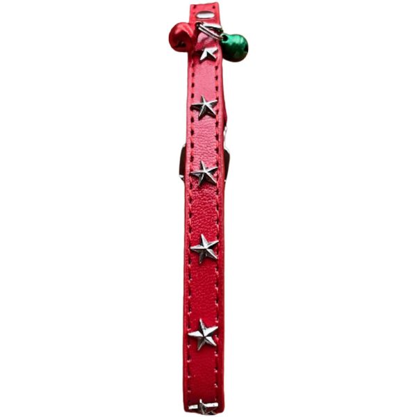 Star Cat Collar - Red Adjustable Comfortable Durable Pet Accessory Online Hot Sale