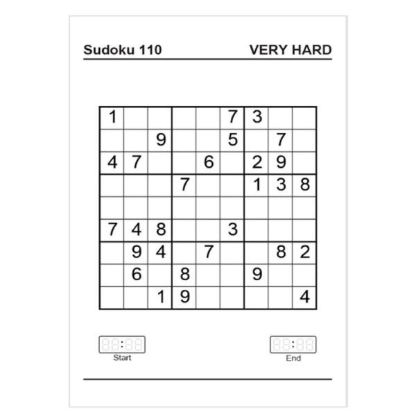 A4 Sudoku Puzzles - Assorted Challenging Puzzles Difficulty Levels High Quality Paper Relaxing Brain Teasers For Sale