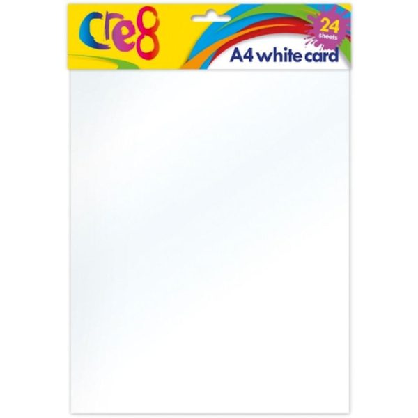 A4 White Card - 24 Sheets Crafting DIY Projects Standard Size For Sale