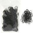 Black Elastic Bands 1000 Pack - Small Rubber Bands for Hairstyling, Braiding, and Crafting on Sale