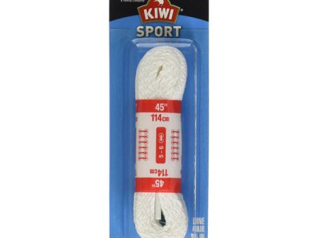 KIWI - Sport Laces Flat White 45  - 1 Pair Cheap