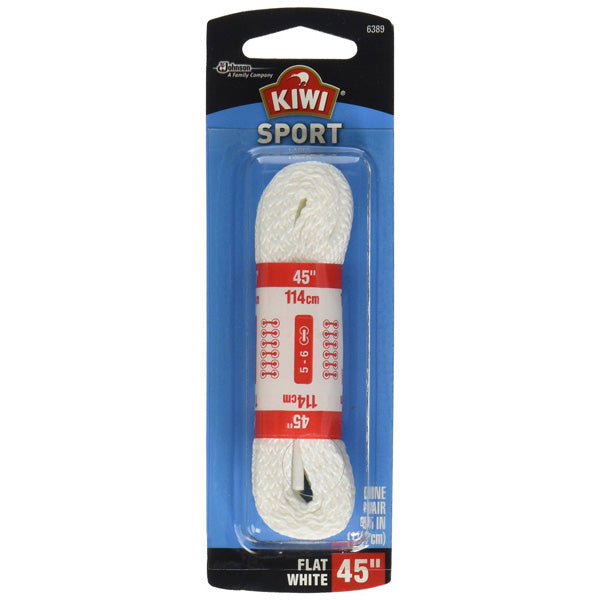 KIWI - Sport Laces Flat White 45  - 1 Pair Cheap