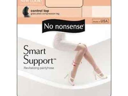 NO NONSENSE - Smart Support Control Top Pantyhose Midnight Black Size C - 1 Pair Hot on Sale