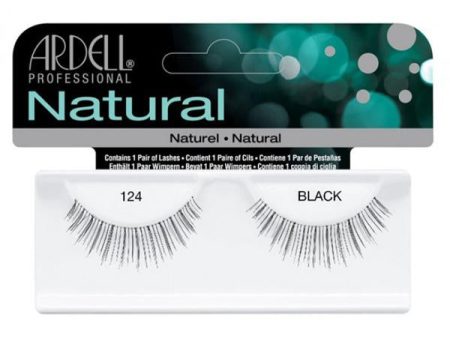 ARDELL - Natural Lashes #124 Black - 1 Pair of Lashes For Cheap