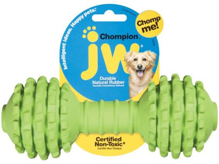 JW PET - Chompion Rubber Dumbbell Dog Toy Heavyweight - 1 Toy Hot on Sale