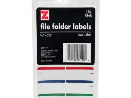 ADVANTUS - Self Adhesive File Folder Labels 9 16  x 2-3 4  - 126 Labels Online