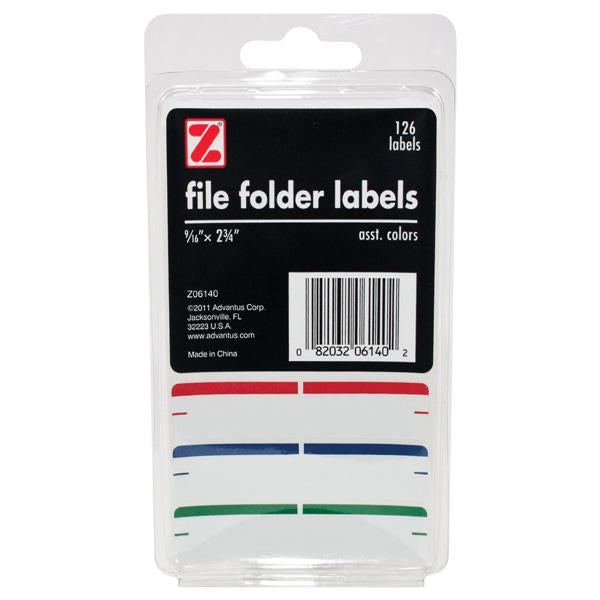 ADVANTUS - Self Adhesive File Folder Labels 9 16  x 2-3 4  - 126 Labels Online