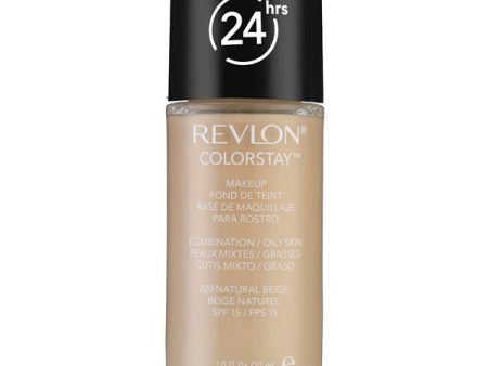 REVLON - ColorStay Makeup for Combination Oily Skin 220 Natural Beige - 1 fl. oz. (30 ml) Hot on Sale