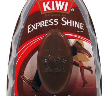 KIWI - Brown Express Shoe Shine Sponge - 0.2 fl. oz. (6.4 ml) For Sale