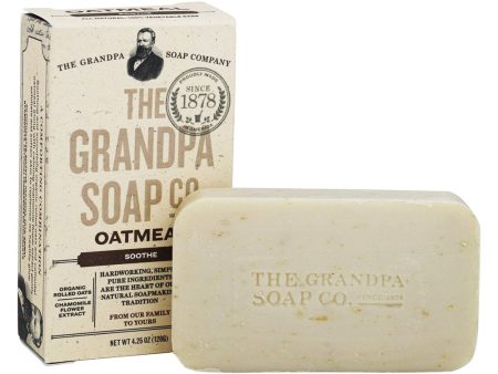 THE GRANDPA SOAP - Face & Body Bar Soap Soothe Oatmeal - 4.25 oz. (120 g) on Sale