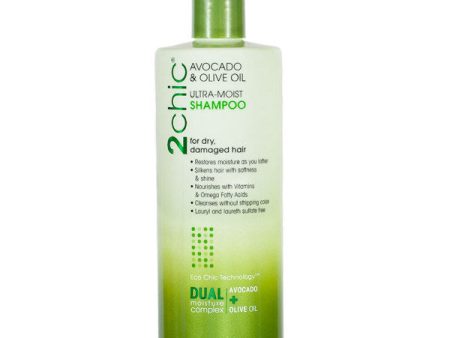 GIOVANNI - 2Chic Avocado & Olive Ultra-Moist Shampoo - 24 fl. oz. (710 ml) Online