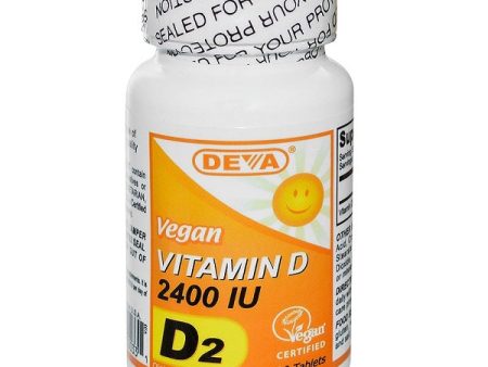 DEVA - Vegan Vitamin D 2400 IU - 90 Tablets For Discount